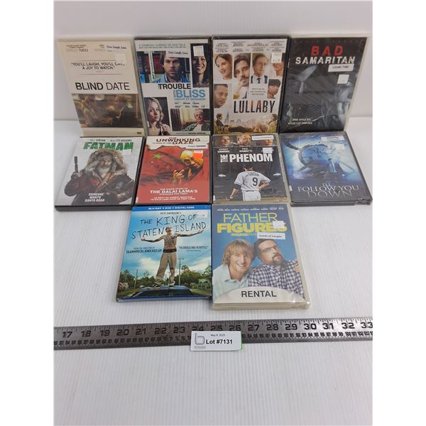(10) Sealed DVD Movies (Blind Date, The Phenom, Lullaby)