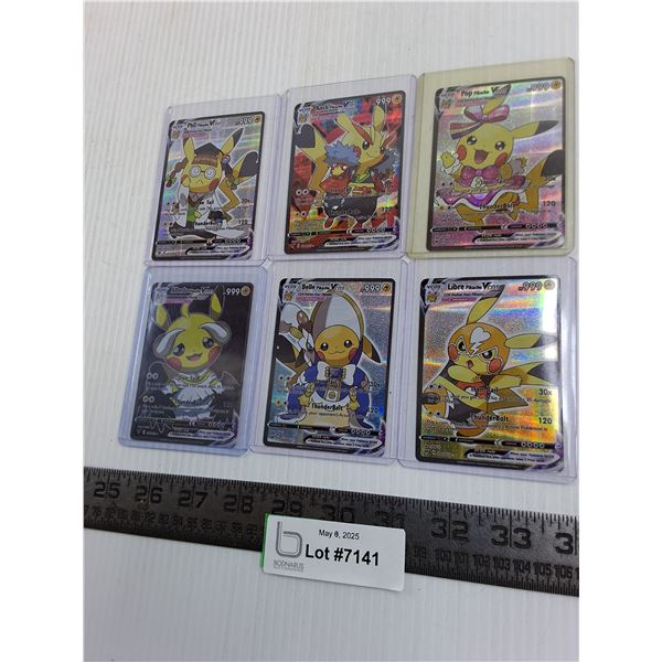 (6) Pokemon Cards - Cannot Guarantee Authenticity