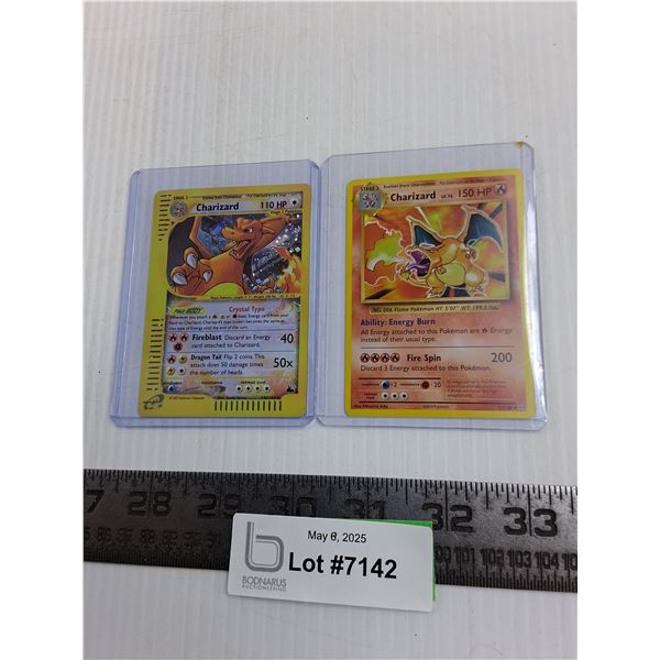 (2) Charizard Pokemon Cards - Cannot Guarantee Authenticity