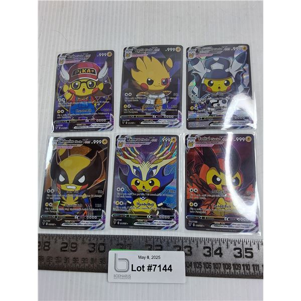 (6) Pokemon Cards - Cannot Guarantee Authenticity