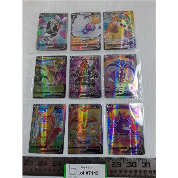(9) Pokemon Cards in Sleeve - Cannot Guarantee Authenticity