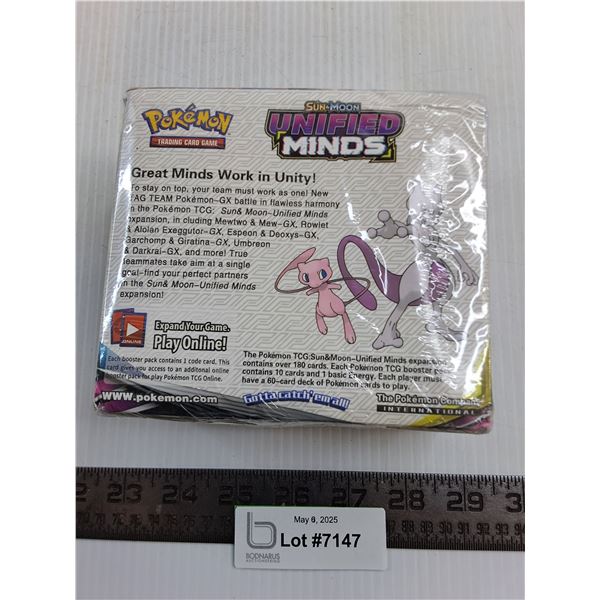 Pokemon "Sun & Moon - Unified Minds" Sealed Trading Card Game - Cannot Guarantee Authenticity