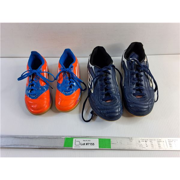 (2) Pairs of Soccer Shoes - Size 8" and 10"