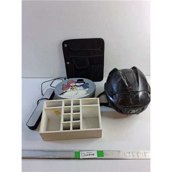 Organizers, USB Light, Hockey Helmet and Snowman Box