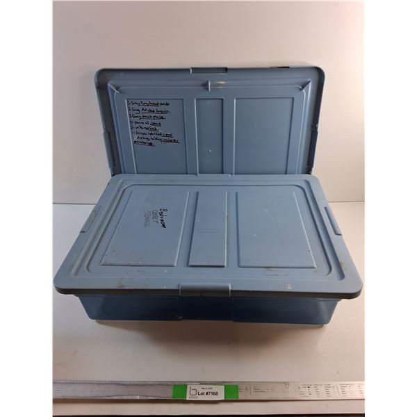 (2) Lids and Plastic Tub - Cannot Ship