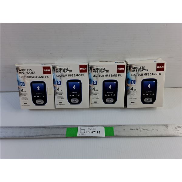 (4) RCA Wireless MP3 Players - As Is