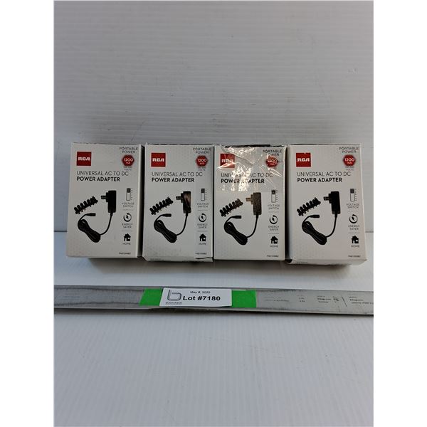 (4)  RCA Universal AC to DC Power Adapters - As Is