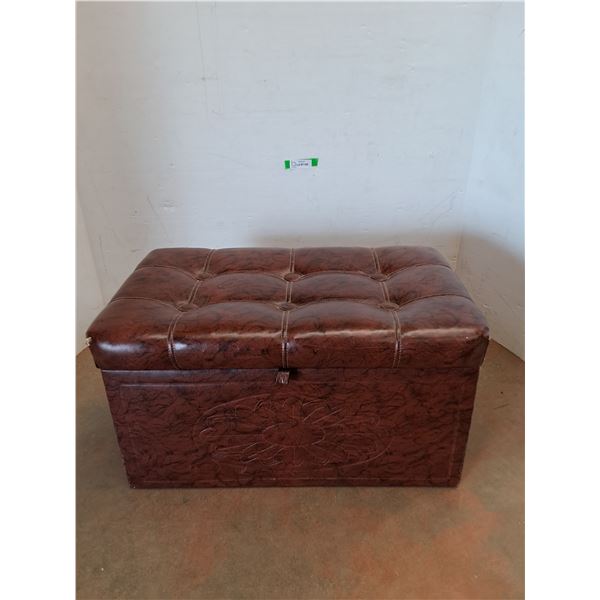 *Faux Leather Ottoman15" Tall x 30" Long x 18" Wide, Cannot Ship
