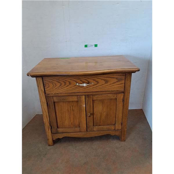 *Wood Storage Cabinet- As Is, Cannot Ship