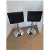 Image 2 : *(2) Adjustable Faux Leather Bar Chairs, Cannot Ship