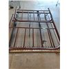 Image 1 : **Vintage Metal Double Bed Frame with Head & Footboards, Cannot Ship
