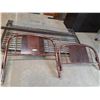 Image 1 : **Vintage Metal Single Bed Frame with Head& Footboard, Cannot Ship