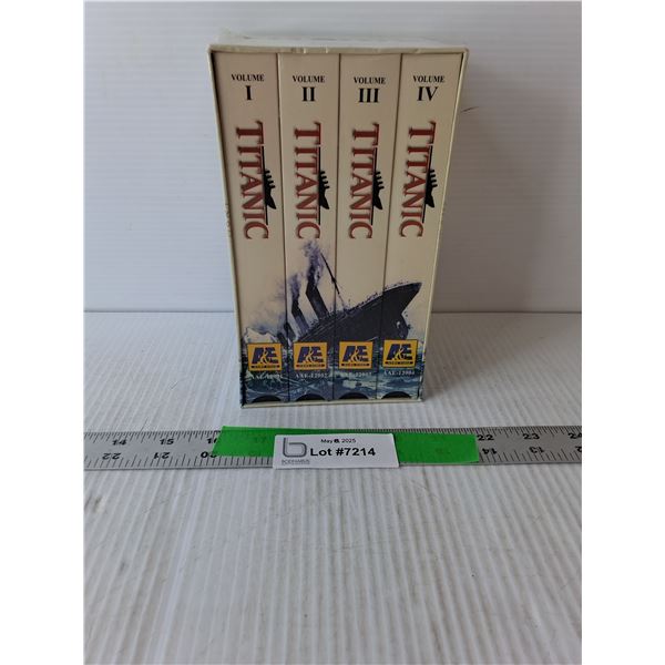 (4) Sealed A & E VHS Titanic Movies