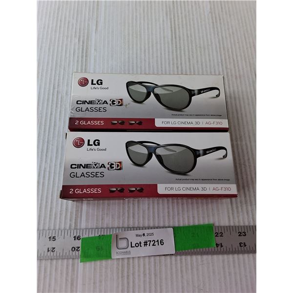 (4) 3D Movie Glasses