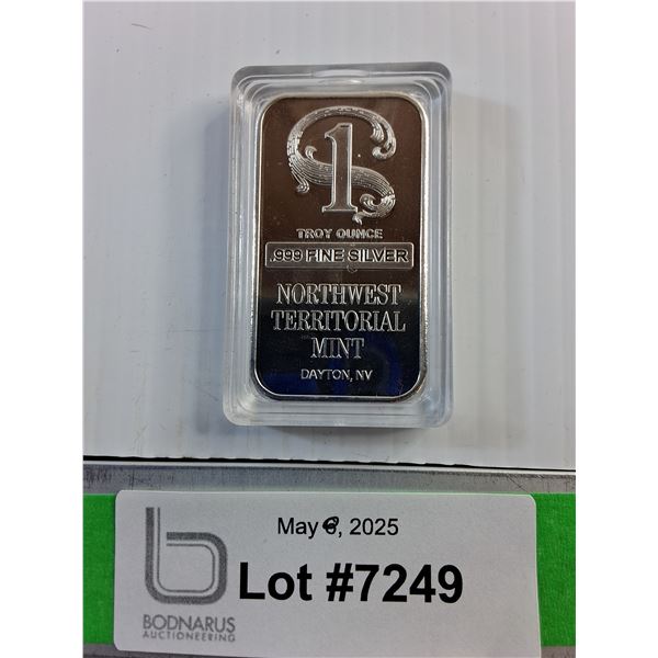 Troy Ounce .999 Fine Silver Bar - Authenticity Not Guaranteed