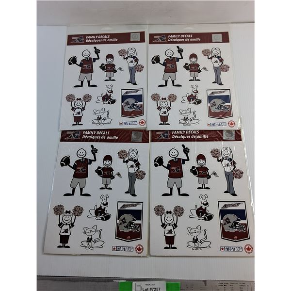 CFL Montreal Alouettes Family Decals
