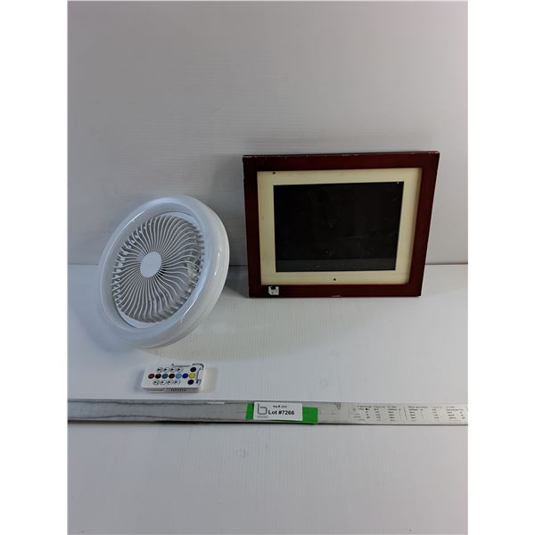 Electric Socket Fan with Remote and Electric Photo Frame - Tested