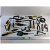 Image 1 : Screwdrivers, Pliers, Wire Cutters, Box Cutters, Measuring Tape, Scissors and Misc