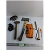 Image 1 : Hatchet, Hammer, Saw Chain, Circular Saw Blade Cover and Misc