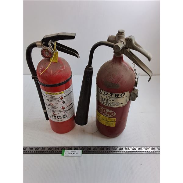 (2) Fire Extinguishers - Untested - Cannot Ship
