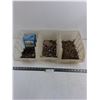 Image 1 : (3) Stackable Shop Bins with Contents