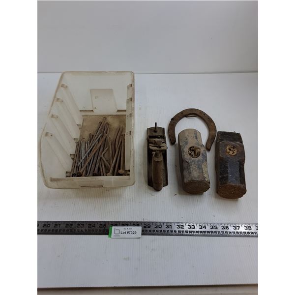 Stackable Shop Bin with Contents