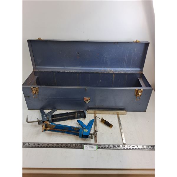 Beach Long Metal Tool Box 32" with Contents