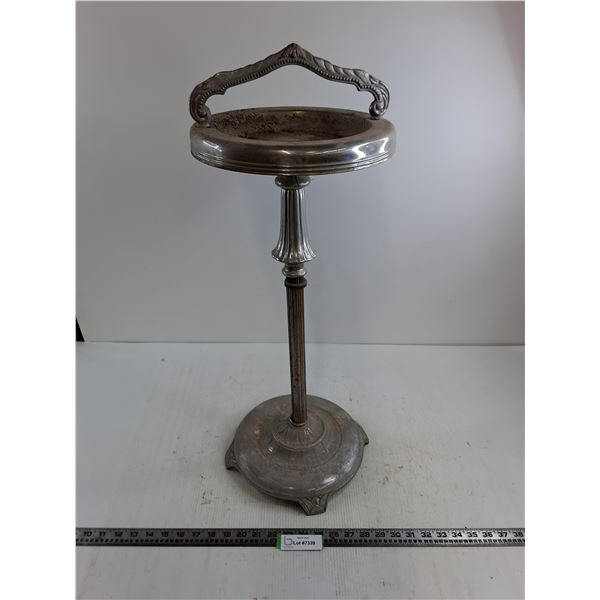 Vintage Standing Metal Ash Tray - 28" Tall