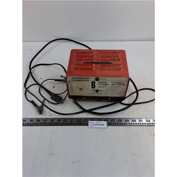 Motomaster 6-Amp Battery Charger - Untested