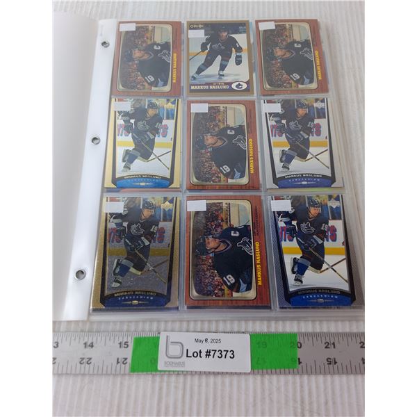 Approximately (80) Markus Naslund Hockey Cards