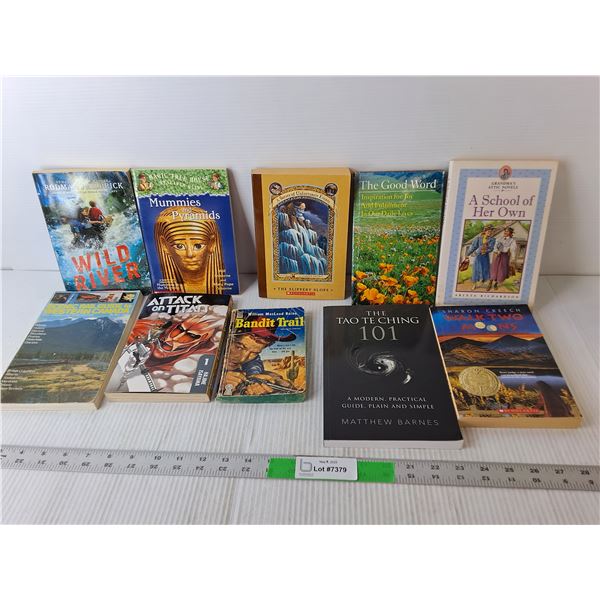 (10) Youth Books- Attack on Titan, Series of Unfortunate Events-10, Wild River, Misc.