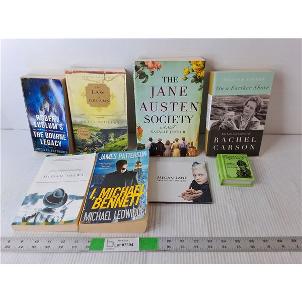 (9) Books- Jane Austen Society, Life of Rachel Carson, Sherlock Holmes, Misc. & Megan Lane CD