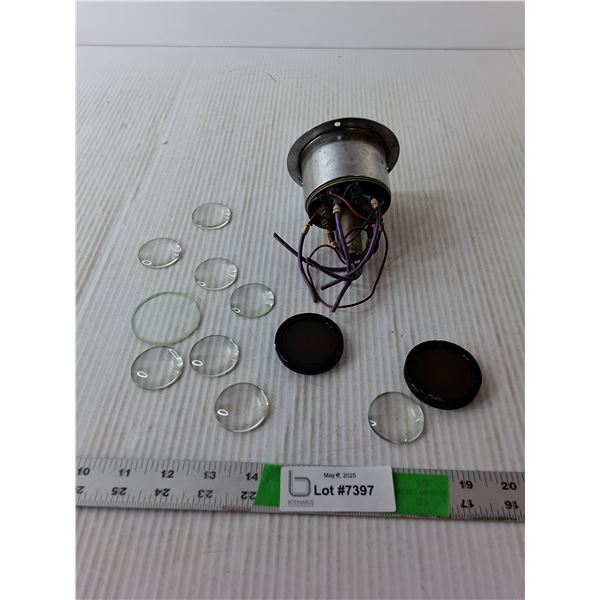 Glass Lenses & Vintage Weston Sensitrol Relay