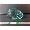 Image 1 : Blue Glass Fish Ornament 10" Long
