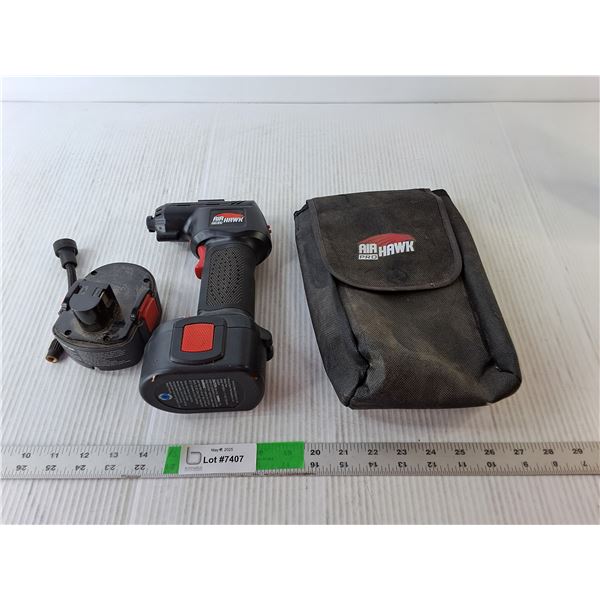 Air Hawk Pro Tire Inflator with Battery, Charger & Case-Untested