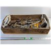 Image 1 : Wooden Crate, Drill Bits, Paint Brush, Sockets and Wrenches - Cannot Ship