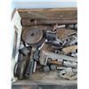 Image 3 : Wooden Crate, Drill Bits, Paint Brush, Sockets and Wrenches - Cannot Ship