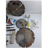 Image 5 : Circular Saw Blades, Metal File, Screwdriver, Pliers and Digital Laser