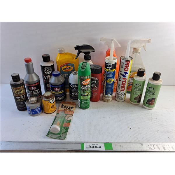 Leather Cleaner, Powers Steering Liquid, Sealant, Brake Fluid and Misc - Cannot Ship