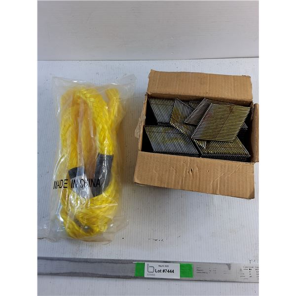 Roofing Nails and Towing Rope