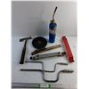 Image 1 : Metal Brush, Propane Torch, Grinding Discs, Tire Wrench Handles, Stanley Hammer and Misc