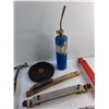 Image 2 : Metal Brush, Propane Torch, Grinding Discs, Tire Wrench Handles, Stanley Hammer and Misc