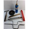 Image 4 : Metal Brush, Propane Torch, Grinding Discs, Tire Wrench Handles, Stanley Hammer and Misc