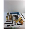 Image 1 : Caulking Gun, Stapler, Black & Decker Drill, Dry Wall Tools, Chisels, Crowbar and Misc