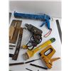 Image 3 : Caulking Gun, Stapler, Black & Decker Drill, Dry Wall Tools, Chisels, Crowbar and Misc
