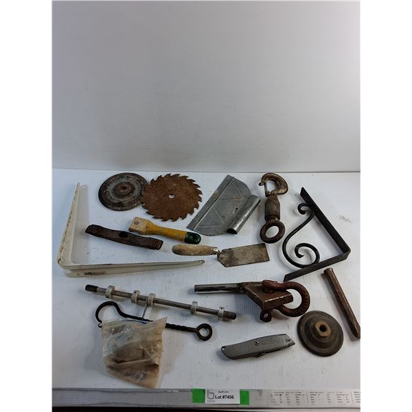 Paint Scraper, Cement Tool, Tool Hook and Misc