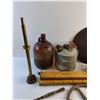 Image 3 : Cigarette Maker, Grinding Disc, Glass Bottle, Oil Can, Tea Pot and Misc