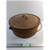 Image 1 : Cast Iron Pot with Lid - 17" dia, 7" high - Cannot Ship