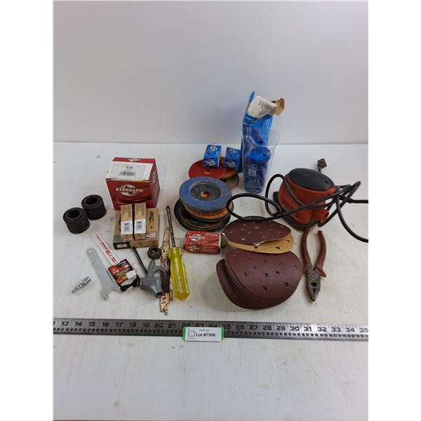 King Canada Power Hand-Sander - Tested, Sanding/Polishing Disks, Spark Plugs, Misc.