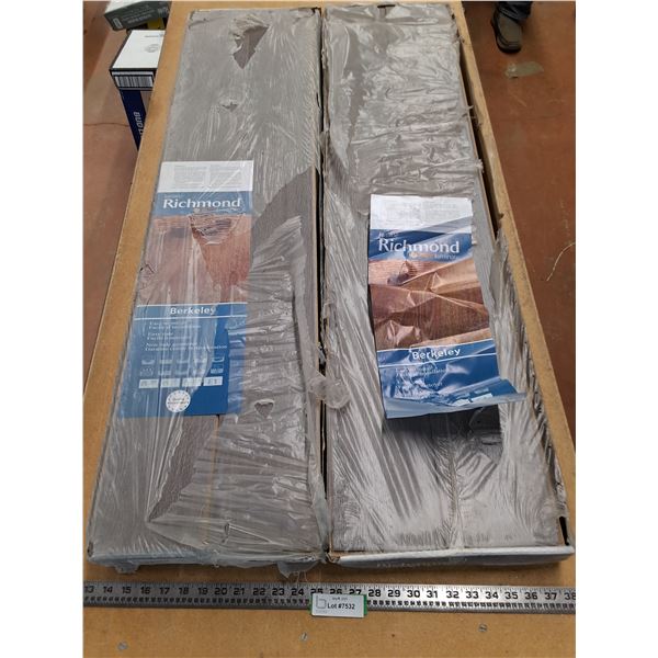 (2) Boxes of Unused Richmond Laminate Plank Flooring - Cannot Ship
